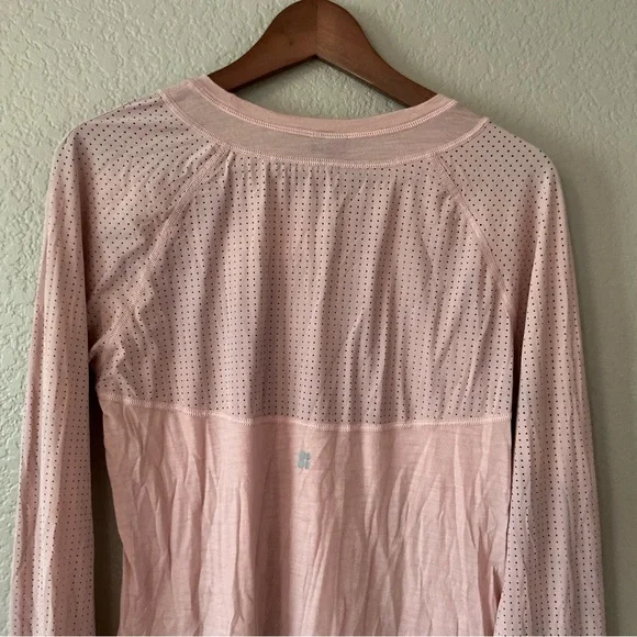 Sweaty Betty Breeze Merino Long Sleeve Athletic Running Top Pink  Medium - Picture 6 of 8